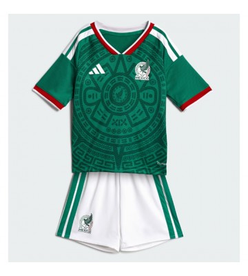 Mexiko Hemmaställ Barn VM 2026 Kortärmad (+ Korta byxor)